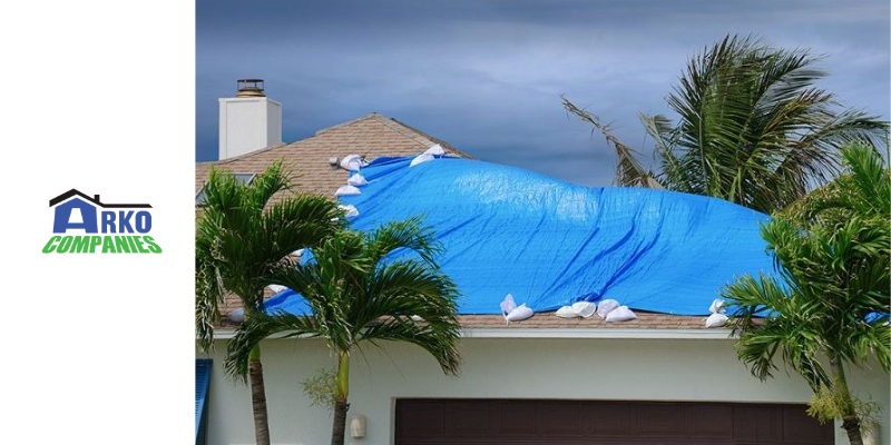 Use A Temporary Tarp That Will Help You Cover The Damaged Areas Of The Roof