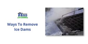 remove ice dams from the roof