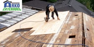 Professional Fixing A Roofing Deck